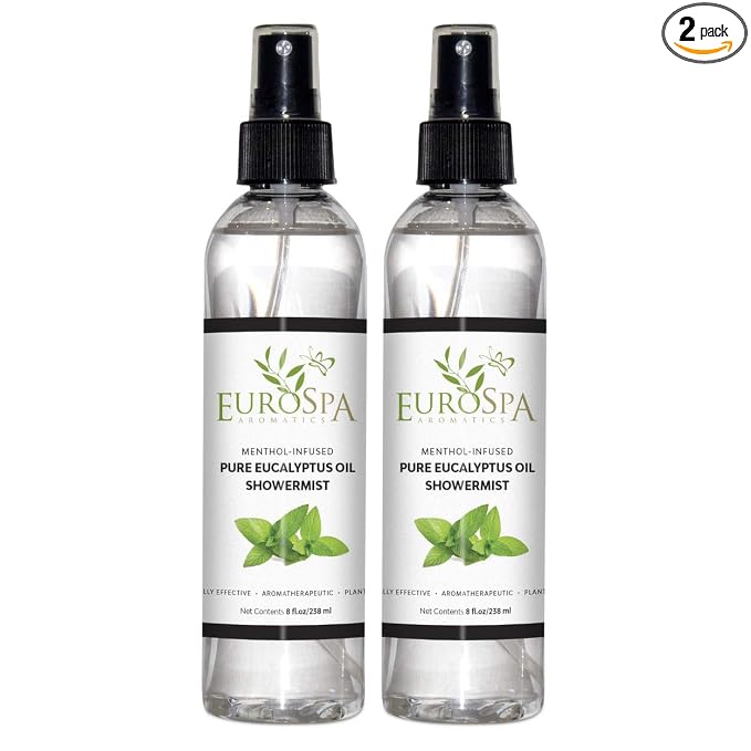 EuroSpa Aromatics Pure Eucalyptus Oil ShowerMist and Steam Room Spray, by EuroSpa+Aromatics