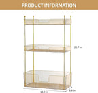Akinbas 3 Tier Bathroom Organizer Countertop Makeup Perfume Tray Skincare - Image 3