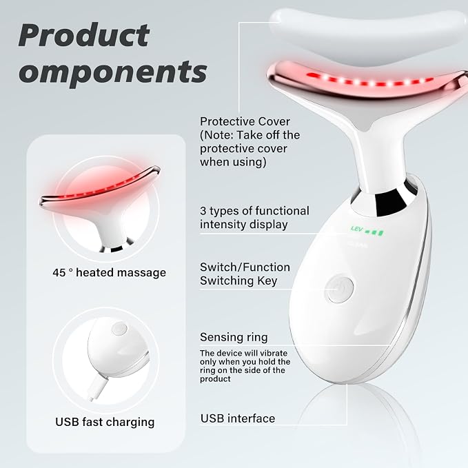 Red Light Therapy for Face, 7 Color LED Facial Light Therapy Wand for Skin Care - Image 4