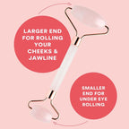 THE HEART COMPANY | Premium Rose Quartz Face Roller | Face Roller Skin Care - Image 2