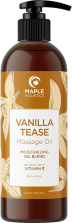 Vanilla Sensual Massage Oil for Couples by MapleHolistics