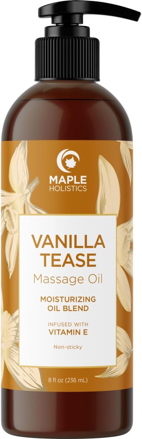 Vanilla Sensual Massage Oil for Couples by MapleHolistics