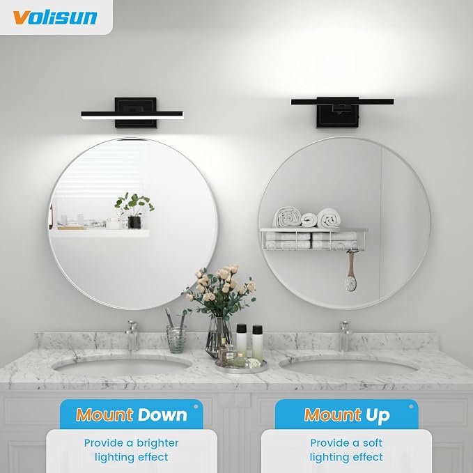 VOLISUN Modern Bathroom Vanity Light 15.7 inch, 12W Dimmable 5CCT Led Bathroom - Image 7