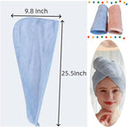 2 Pack Microfiber Hair Towel Wrap - Image 5
