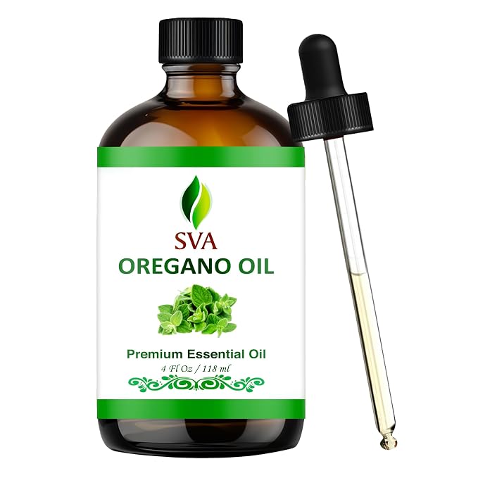 SVA Oregano Essential Oil – 4 Fl Oz – 100% Natural Oregano Oil by SVAORGANICS