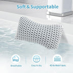 Upgraded Bath Pillows for Tub, Slip Resistant Waterproof Bath Pillows for Tub - Image 4