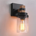 1-Light Rustic Wall Sconces Farmhouse Bathroom Light Fixtures Over Mirror by ZSMIHDOH