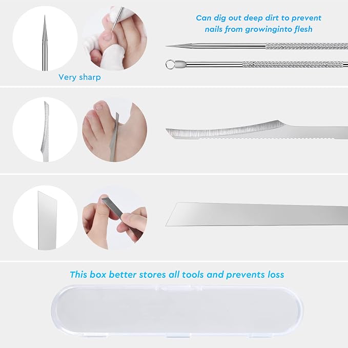 7-Pack Ingrown Toenail Tool Kit - Image 4