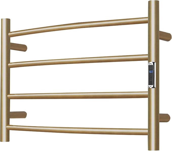 Towel Warmer Bathroom Wall Mounted Drying Rack Plug-in Electric Heated Towel by SHARNDY