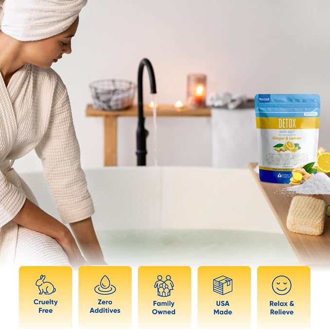 Detox Bath Salt 32 Ounces USP Grade Epsom Salt - Image 3