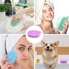 3 Pack Silicone Body Scrubber, Exfoliating Body Scrubber Fit - Image 7