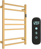 7 Bars Luxury Towel Warmers Wall Mounted Heated Towel Rack, Towel Warmer Rack by WMHYLYH