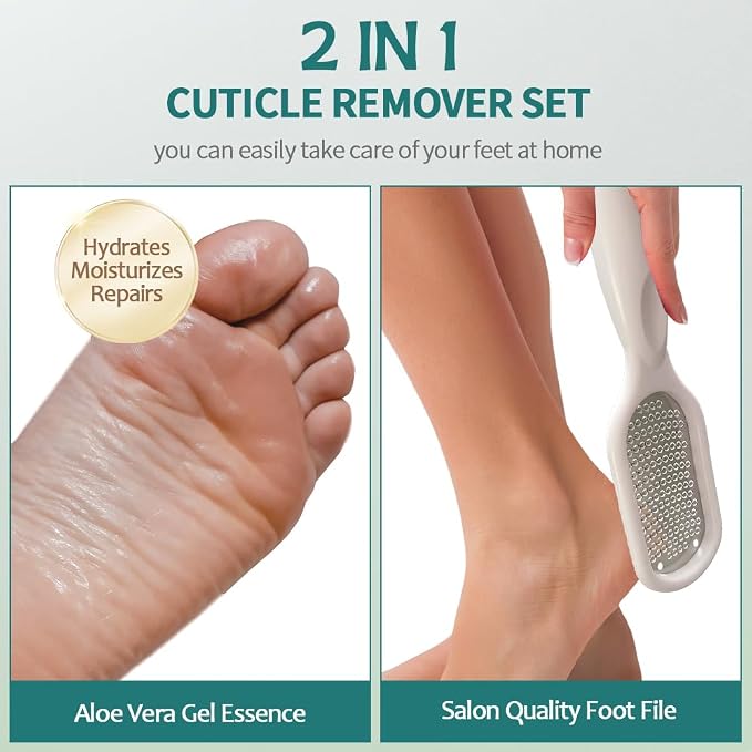 Gorgellux Callus Remover for Feet, Callus Remover Gel & Foot File Kit, Foot - Image 3