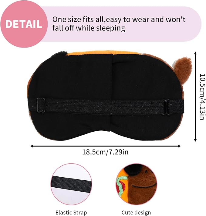 PERFECTSIGHT Sleep Eye Masks, Cute Sleep Eye Cover Lightweight Adjustable - Image 5
