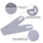 Facial Spa Headbands 4 PCS, Makeup Shower Bath Wrap Sport Headband Terry Cloth - Image 3
