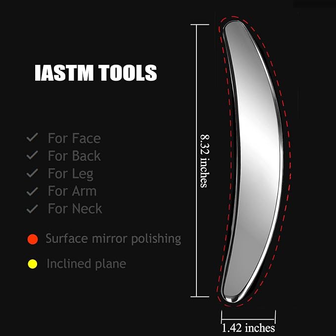BYYDDIY 3 in 1 Stainless Steel Muscle Scraper Tools Set, Scraping Massage Tools - Image 6