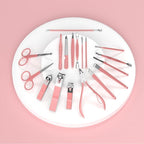ZIZZON Manicure Set 18 in 1 Professional Pedicure Set Nail scissors Grooming Kit - Image 9