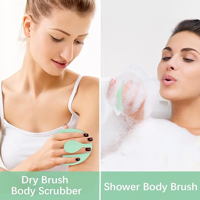 Dry Brushing Body Exfoliating Brush, Anti Slip Body Scrubber - Image 6