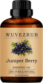 Juniper Berry Essential Oils, 240ML Pure and Natural Essential Oil by WUVEZRUB