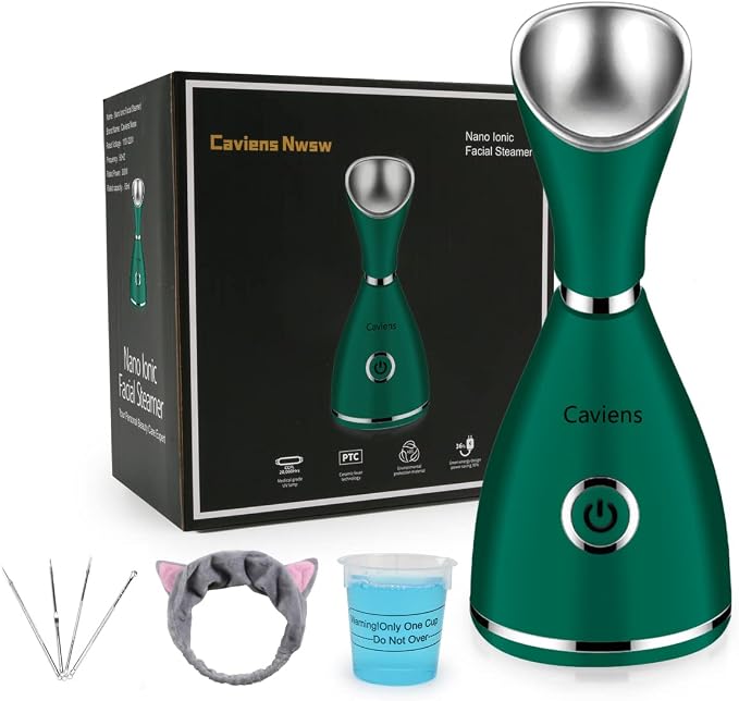 Facial Steamer-Nano Ionic Facial Steamer Warm Mist Humidifier Atomizer Sprayer by CaviensNwsw