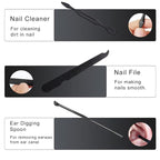 Nail Clipper & Grooming Set, 10-Piece Manicure Set, Nail Care Kit - Image 6
