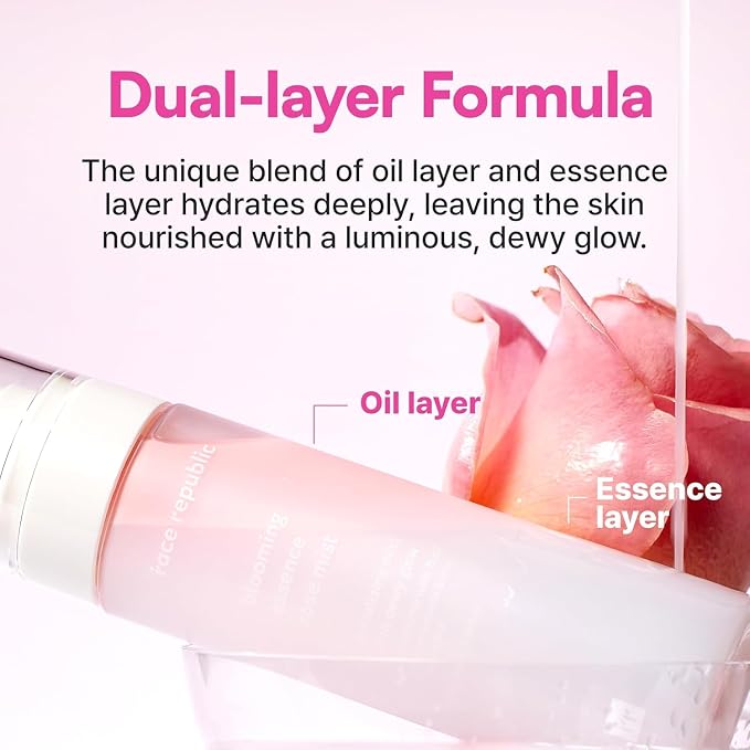Face Republic Blooming Essence Rose Mist 100ml 3.38 fl oz | Instant Glass Skin - Image 3