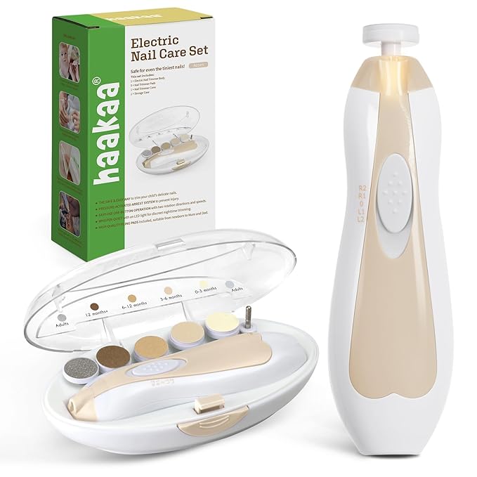 haakaa Baby Nail Care Electric Baby Nail File Kit by haakaa