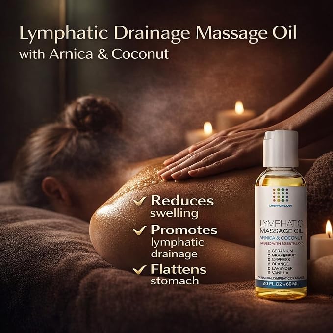 Bruizex Lymphatic Drainage Massage Oil: Arnica and Coconut Oil - Image 2