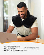 CooCoCo Heating Pad for Neck and Shoulders and Back Pain Relief, HSA Eligible - Image 5