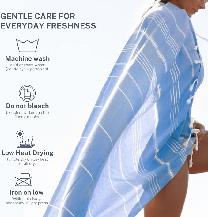 Cotton Turkish Beach Towel - Image 6