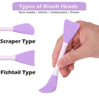 Rampula Jelly Brush For Face Mask, Silicone Facial Mud Mask Brush, Hairless - Image 4
