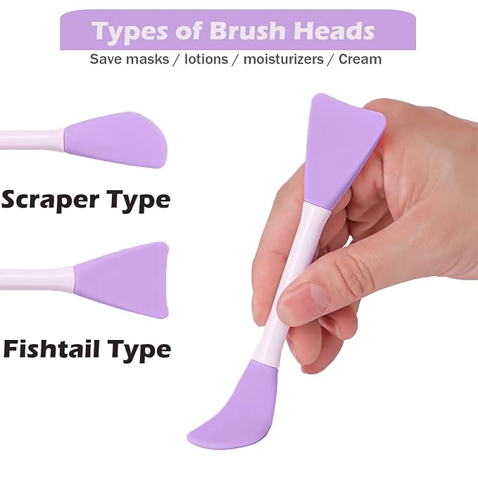 Rampula Jelly Brush For Face Mask, Silicone Facial Mud Mask Brush, Hairless - Image 4