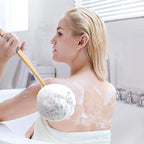 AmazerBath Shower Sponge Loofah Back Scrubber, PE Soft Mesh Loofah Body Scrubber - Image 5