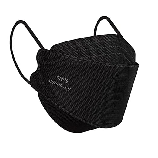 Borje KN95 Face Masks for Adults 50 Pack, 5-Ply Black Disposable Face Mask - Image 8