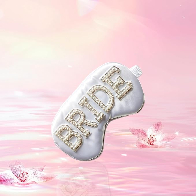Bride Eye Mask, Pearl Bridal Shower Gifts to Adjust Night Sleep, Sleeping Maskes - Image 6