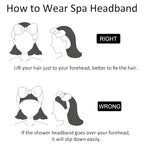 Ondder Spa Headband for Washing Face 8 Pack White Skincare Headbands for Women - Image 6