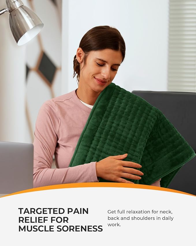 CooCoCo Heating Pad for Back Pain Relief, HSA Eligible Extra Large Heat Pad - Image 2