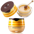2PCS Lip Balm Honey Pot, Propolis Moisturizing Honey Lip Mask Lip Balm - Image 3