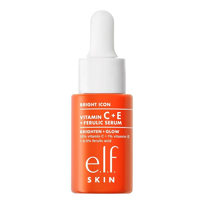e.l.f. SKIN Bright Icon Vitamin C + E + Ferulic Face Serum Mini, Brightening & - Image 6