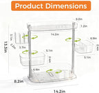 Rotating Makeup Vanity Organizer, Bathroom Countertop Cosmetic Skin Care Storage - Image 2