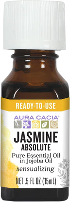 Precious Essentials Oil Jasmine Absolute w/Jojoba Aura Cacia 0.5 oz Oil by AuraCacia