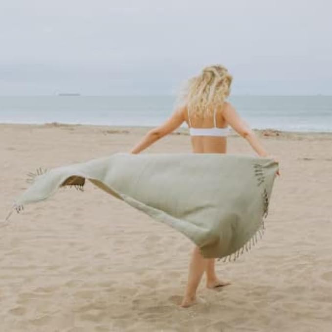 InfuseZen Stonewashed Turkish Bath & Beach Towel –100% Organic Turkish Cotton - Image 6