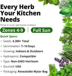 HOME GROWN Herb Seeds for Planting 15-Pack Massive Seed Count 4, 300+ Seeds - Image 4