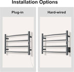 Towel Warmer with Built-in Timer Bathroom Wall Mounted Bath Towel Heater - Image 2