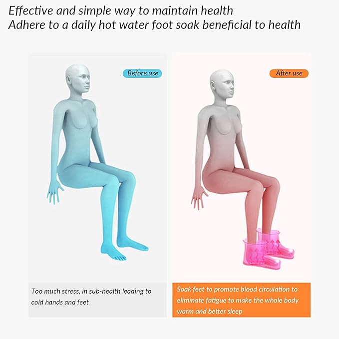 WMHYLYH Movable Foot Soaker, Portable Feet Soaking Tub Massage Foot Bath Shoes - Image 2
