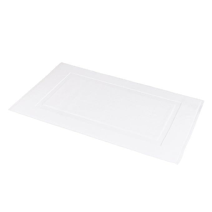 Amazon Basics Non-Slip Cotton Bath Mat, 100% Cotton Absorbent, Machine Washable by AmazonBasics