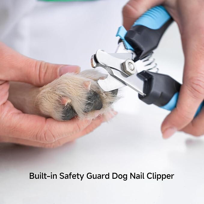 NVNAN 5-in-1 Pet Grooming Kit: Deshedding Rake, Nail Clipper, Grooming Gloves & - Image 3
