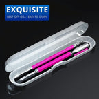 2PCS Metal Rose Pink Cuticle Pusher and Cutter Remover Salon Quality Stainless - Image 4
