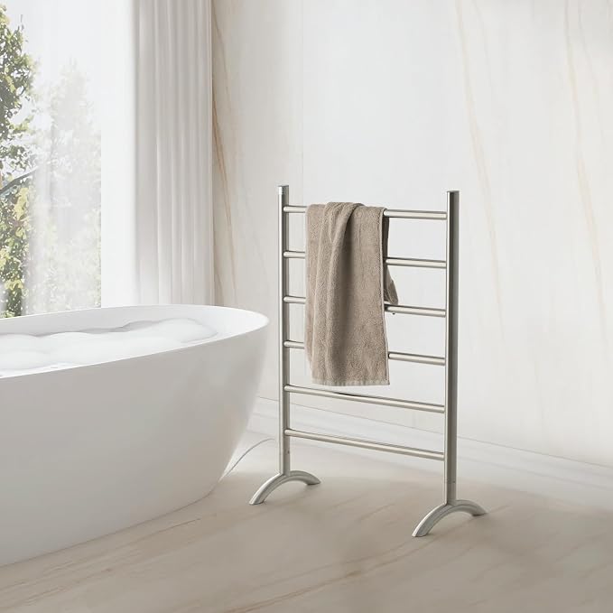 Freestanding Towel Warmer 6 Bars Plug-in Option 3 Working Modes - Image 5
