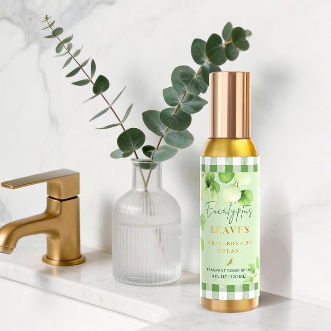 Room Spray, Bright Vanilla, Eucalyptus leaves, Serene Lavender, 3 Pack - Image 5